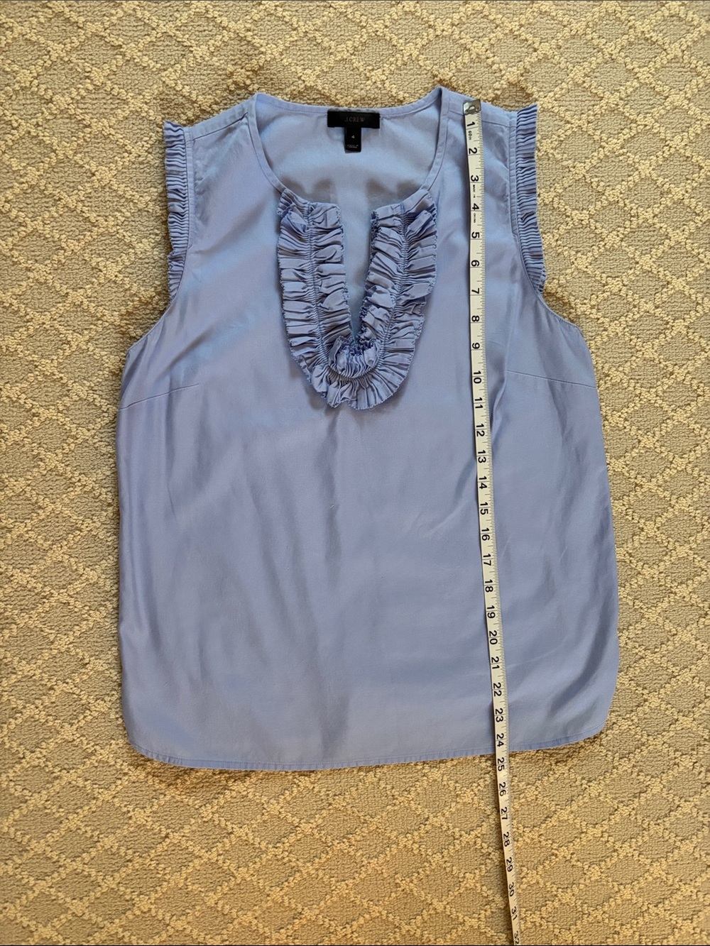 J. Crew Ruffle Trim Top - Picture 3 of 6